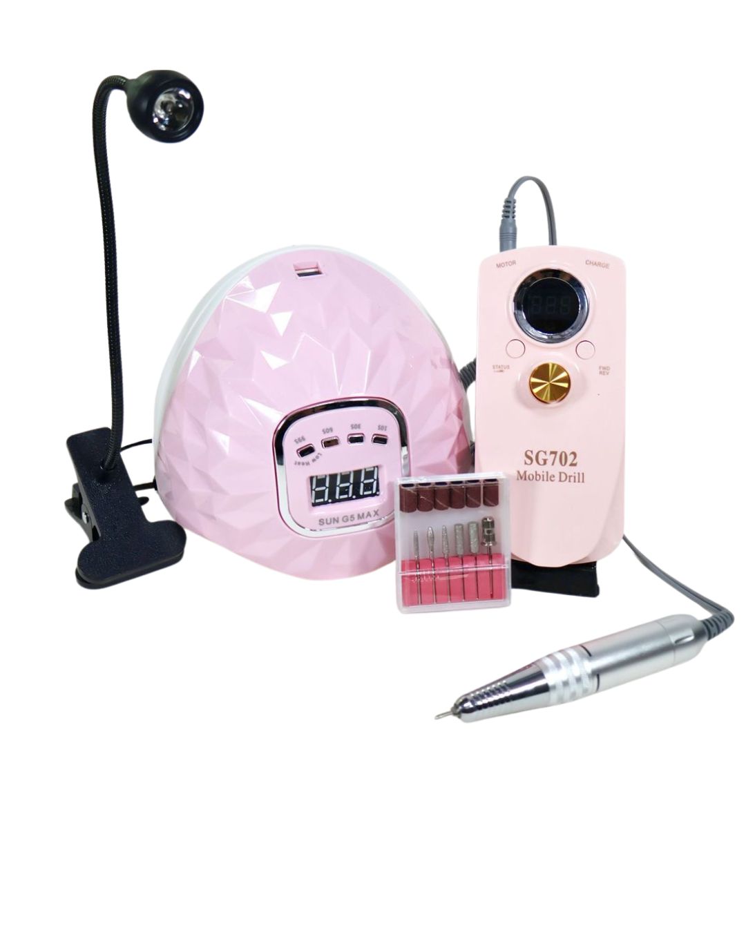 COMBO DE LAMPARA DE 200W DRILL SG 702 Y LAPARA PRES ONN