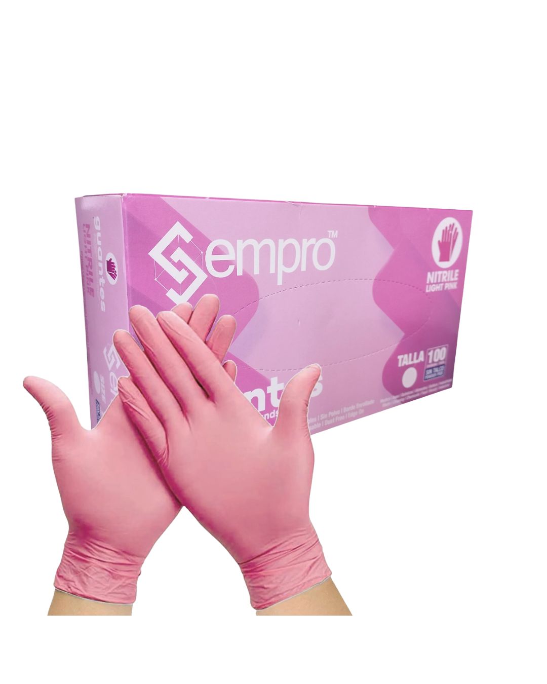 GUANTES DE NITRILO DESECHABLES X100 TALLA S-M