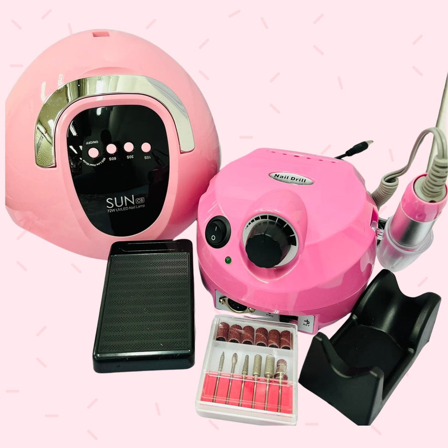 COMBO LAMPARA DE 72W +  DRILL DE MESA 35RPM