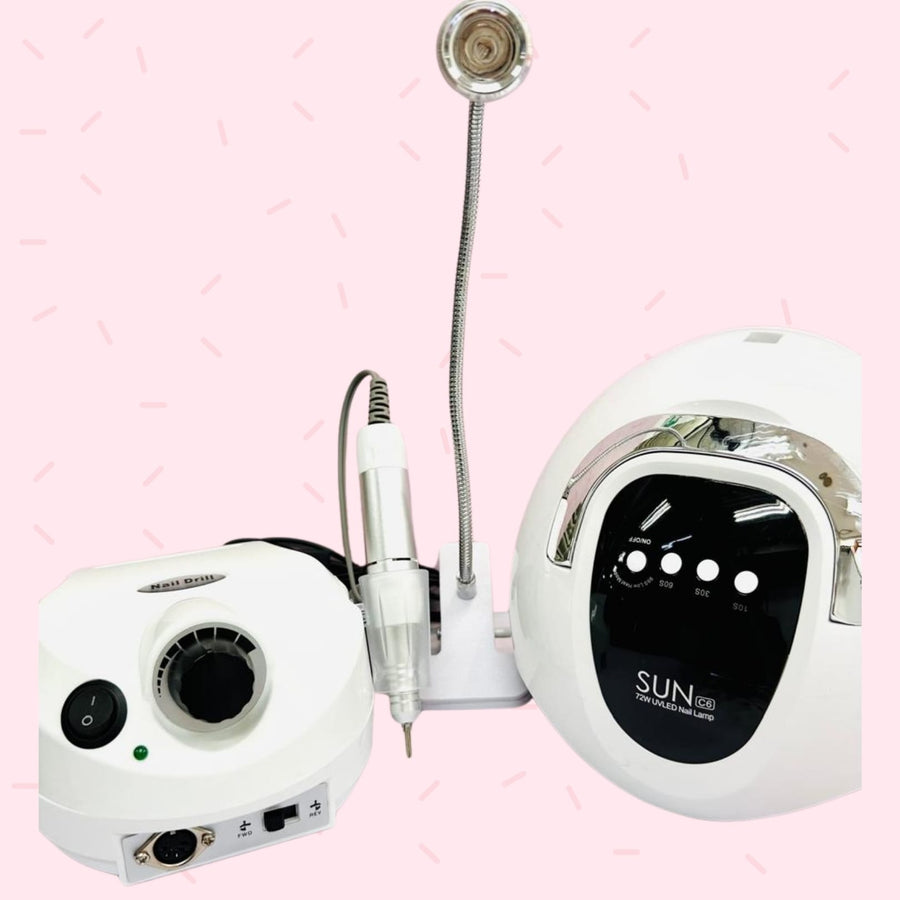 COMO LAMPARA 72W+ DRILL DE MESA 35RPM+ PRESS ON