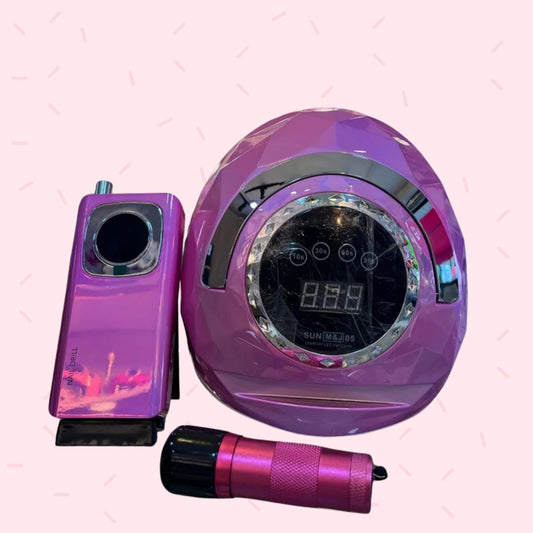 COMBO LAMPARA 268W +DRILL INÁLAMBRICO 35RPM + KIT PINCELES ×5