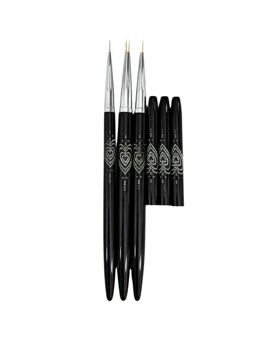 KIT DE PINCELES LINNER X3 CON TAPA
