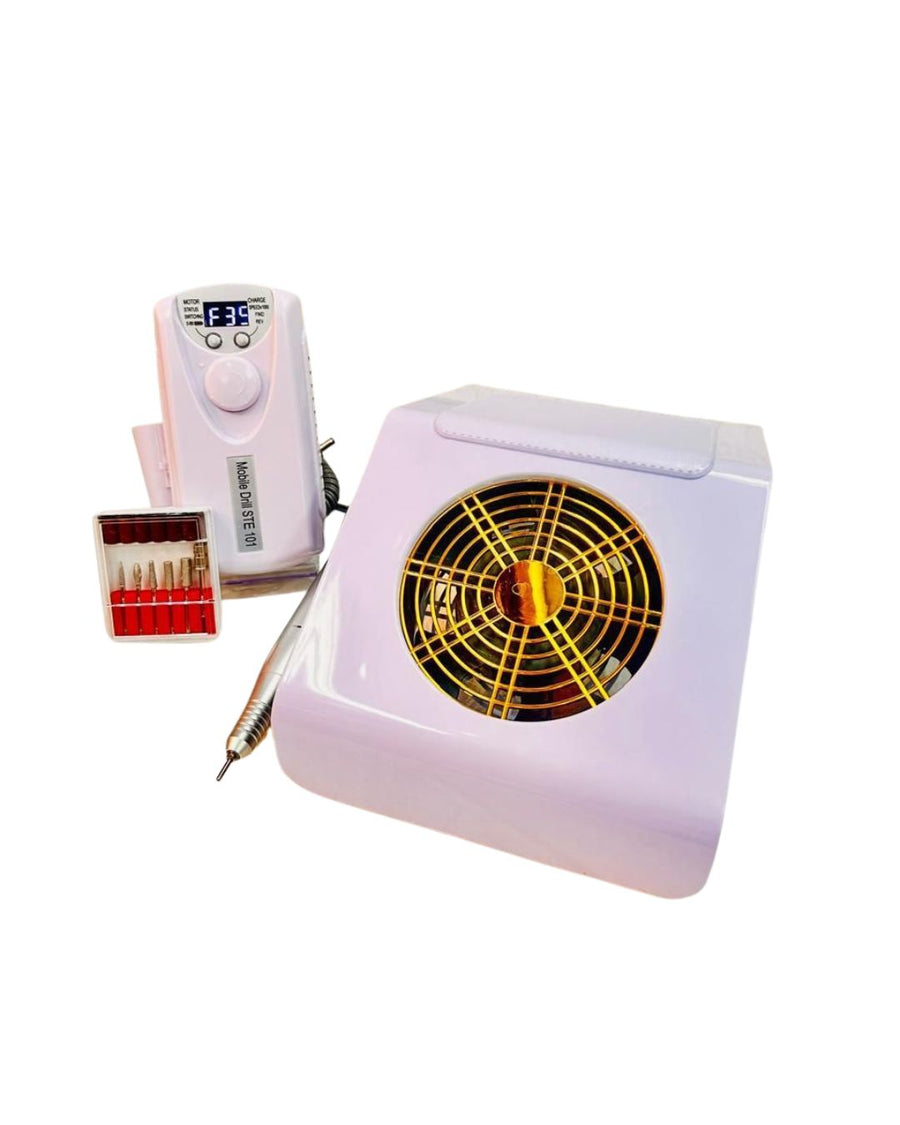 COMBO EXTRACTOR DE POLVO + DRILL INÁLAMBRICO 35RPM
