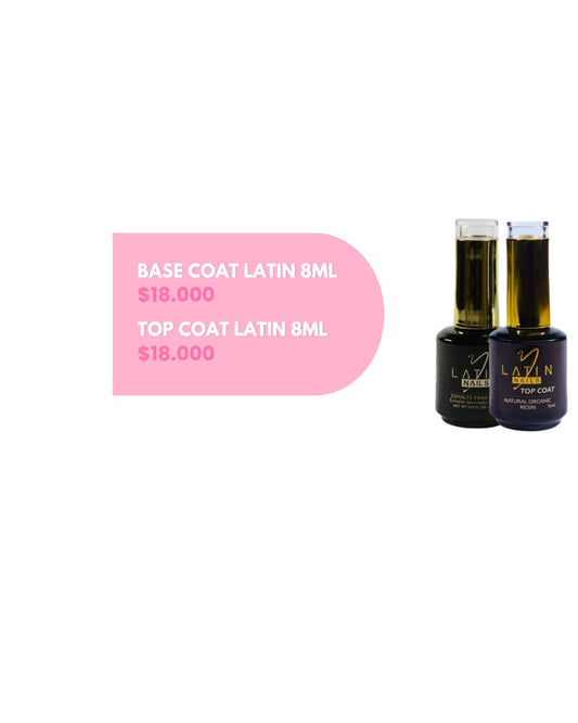 BASE COAT Y TOP COAT LATIN 8ML