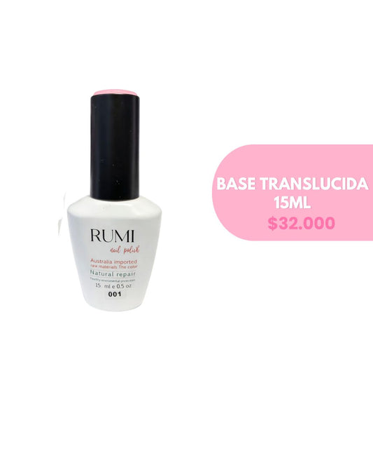 BASE TRASLUCIDA 001 DE 15ML RUMI