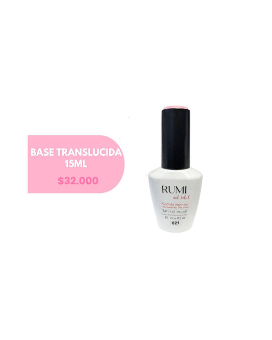 BASE TRASLUCIDA 021 DE 15 ML RUMI