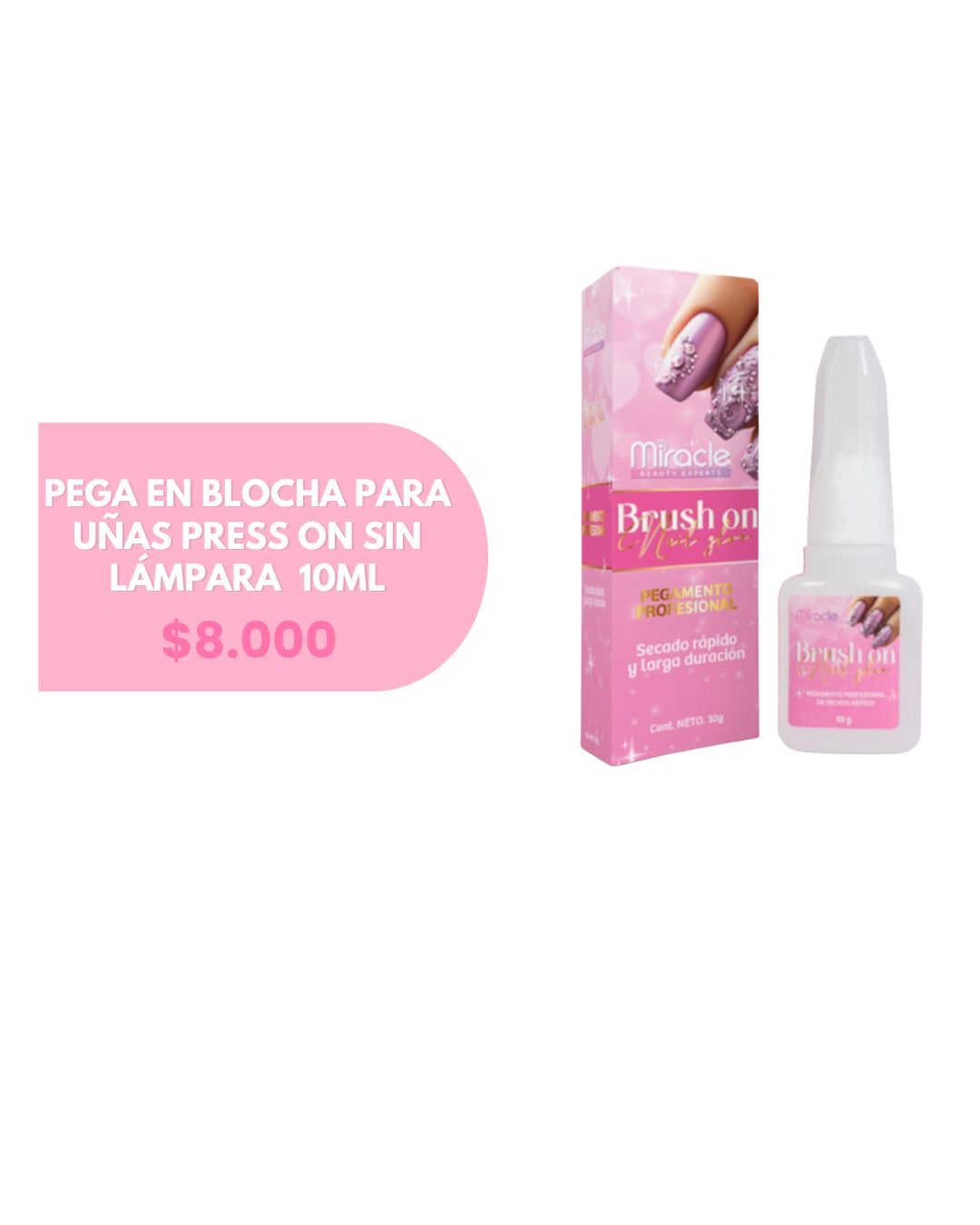 PEGA EN BLOCHA PARA UÑAS PRESS ON
