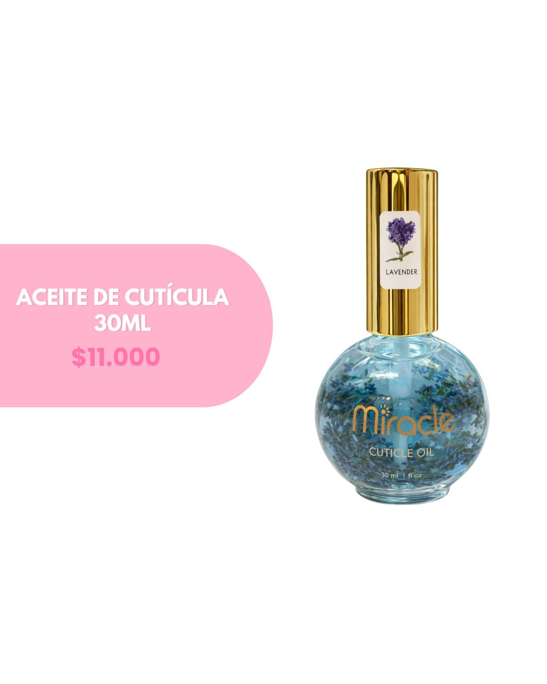 ACEITE DE CURTICULA DE 30ML MIRACLE
