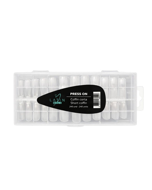 UÑAS PRESS ON COFFIN CORTA×240