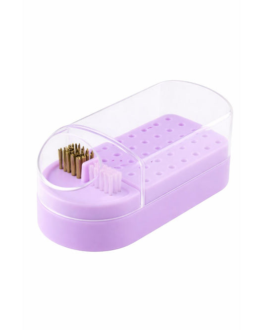SOPORTE PARA BROCAS DE UÑAS 2 EN 1 DE 30 AGUJEROS